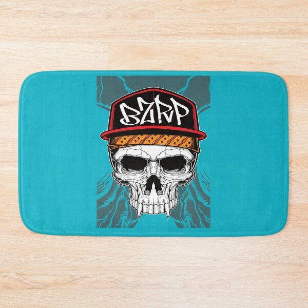 Item preview, Cool Skull Wearing BZRP Hat and Bandana Bizarrap designed and sold by VagabondDogs.