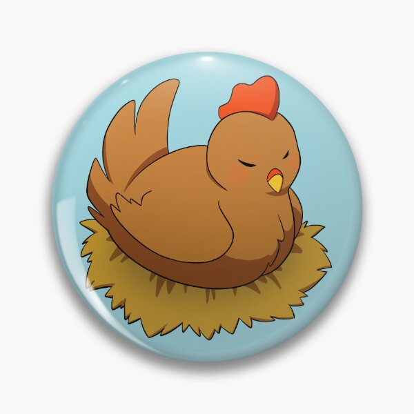 Item preview, Stardew Valley Sleepy Brown Chicken designed and sold by Ratt-teeth.