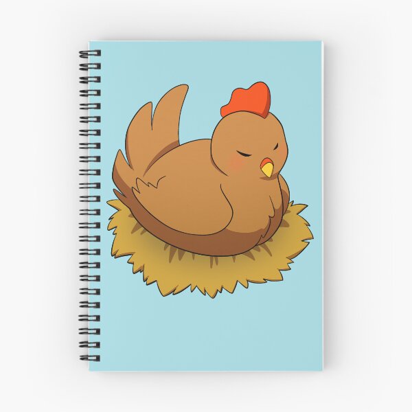 Item preview, Stardew Valley Sleepy Brown Chicken designed and sold by Ratt-teeth.