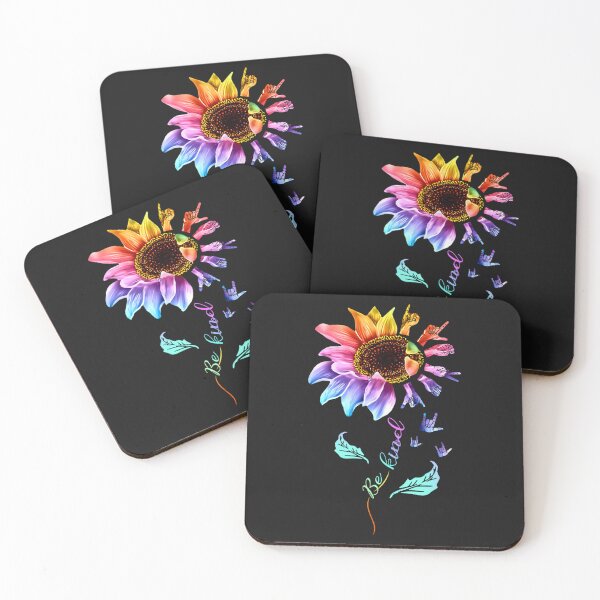 Item preview, asl be kind sunflower designed and sold by shophawthorn.