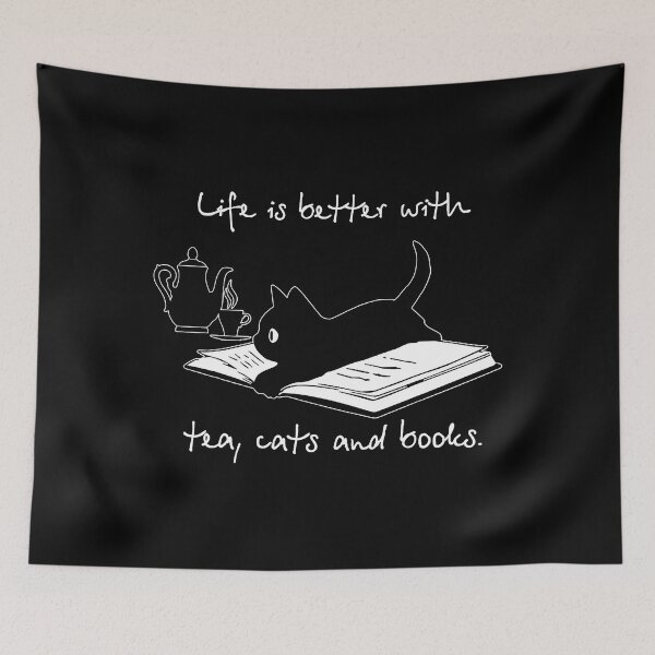 Item preview, Life Is Better With Tea Cats And Books designed and sold by ArcWarden-art.