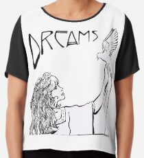 Stevie Nicks- Art Nouveau Style- B&W Chiffon Top