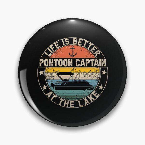 Item preview, Life Is Better Pontoon Captain At The Lake designed and sold by ArcWarden-art.