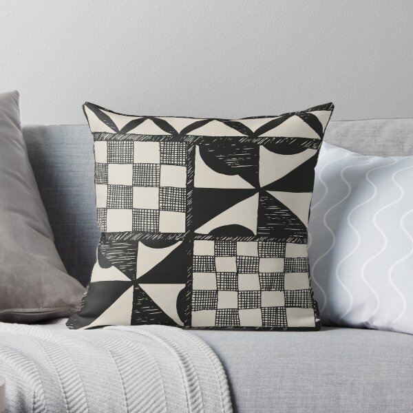 Tapa | Barkcloth Pattern | Pacifica Pattern | Polynesian Patterns | Throw Pillow