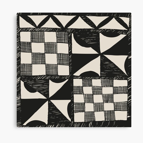Tapa | Barkcloth Pattern | Pacifica Pattern | Polynesian Patterns | Canvas Print