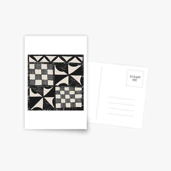 Tapa | Barkcloth Pattern | Pacifica Pattern | Polynesian Patterns |   Postcard