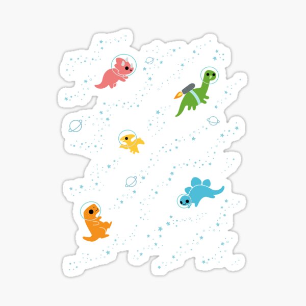 Item preview, Dinosaurs In Space Pattern designed and sold by KristyKate.