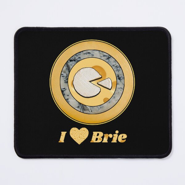 Item preview, I Love Brie - Cheese Patterns for T-shirts, mugs and other accessories designed and sold by Ridiculam Toga.