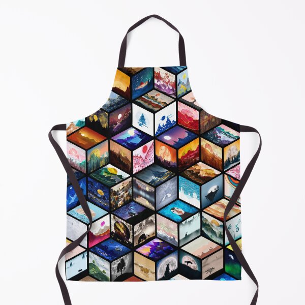 Item preview, Cube pattern with a selection of my best illustrations designed and sold by cesartorresart.