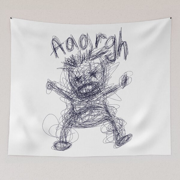 Item preview, Aaargh!! (biro blue) designed and sold by radiosilenceD.