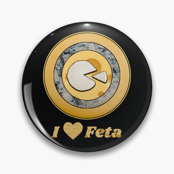Item preview, I Love Feta - Cheese Patterns for T-shirts, mugs and other accessories designed and sold by Ridiculam Toga.