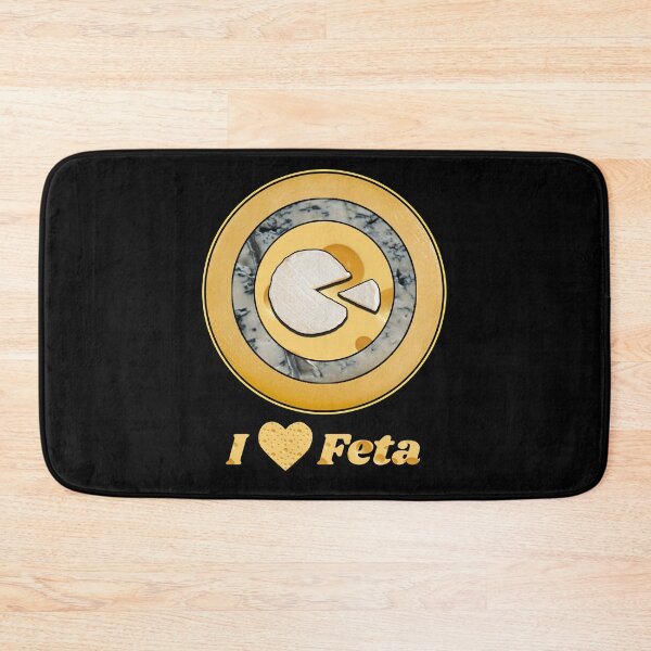 Item preview, I Love Feta - Cheese Patterns for T-shirts, mugs and other accessories designed and sold by Ridiculam Toga.