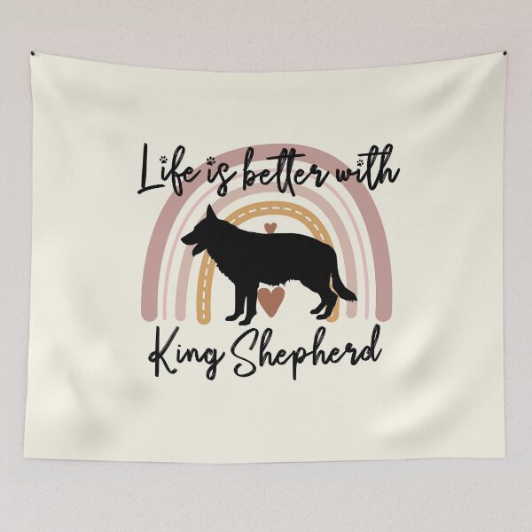 Item preview, King Shepherd Dog Rainbow Aesthetic Boho designed and sold by rafaeltto.