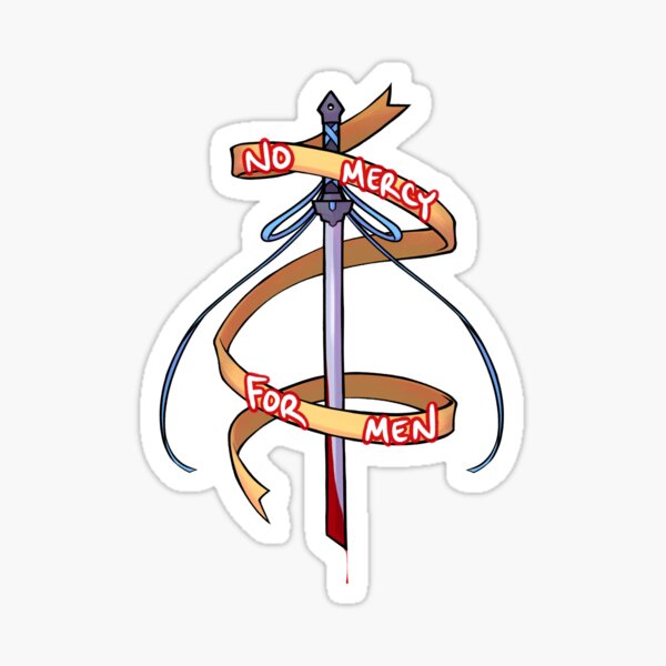 No Mercy for Men Sticker