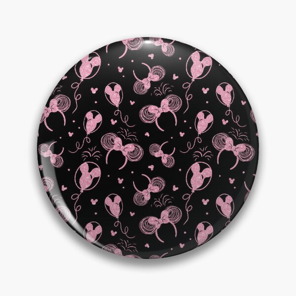 Aperçu de l'œuvre Pink Glitter Mouse Ears and Theme Park Balloons créée et vendue par Rainbows Galore.