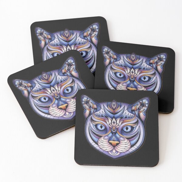 Item preview, Blue cat - digital creation designed and sold by joelle Guillaume.