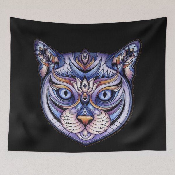 Item preview, Blue cat - digital creation designed and sold by joelle Guillaume.