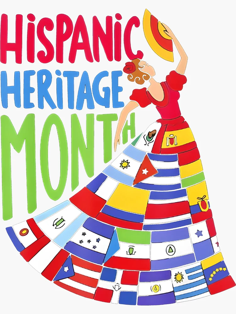 Hispanic Heritage Month Dancing Woman Latin American Flags Essential T- Shirt for Sale by ZaruckiJami