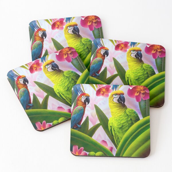 Item preview, Vibrant parrots, vivid colors designed and sold by AmazinfArt.
