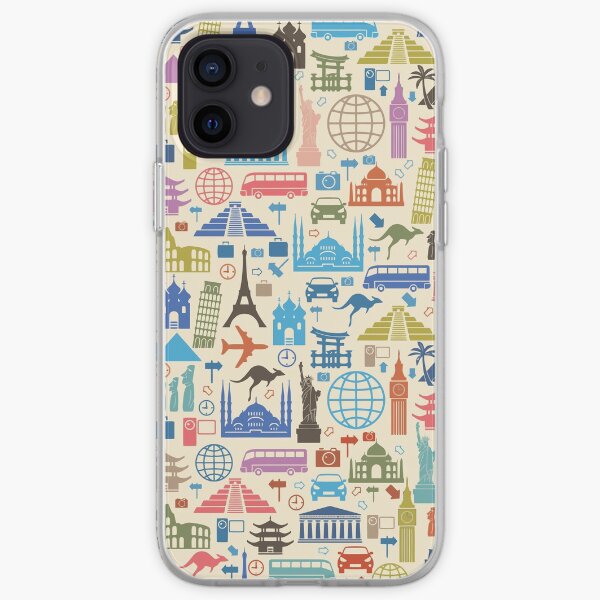 Icons of Travel iPhone Soft Case