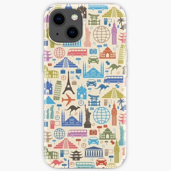 Icons of Travel iPhone Soft Case
