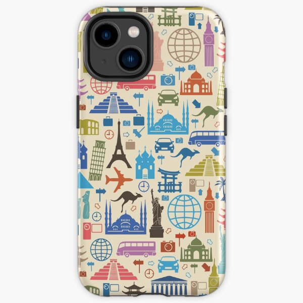 Icons of Travel iPhone Tough Case