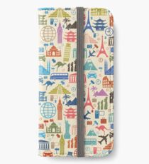 Ikonen der Reise iPhone Flip-Case/Hülle/Klebefolie