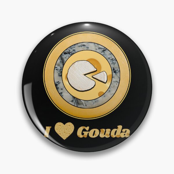 Item preview, I Love Gouda - Cheese Patterns for T-shirts, mugs and other accessories designed and sold by Ridiculam Toga.