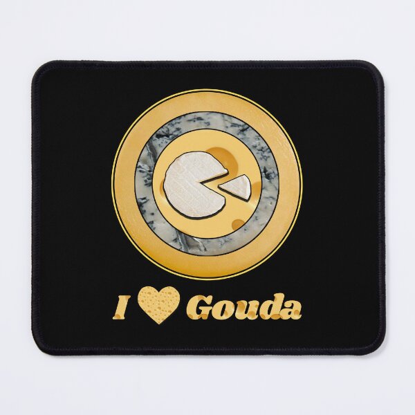 Item preview, I Love Gouda - Cheese Patterns for T-shirts, mugs and other accessories designed and sold by Ridiculam Toga.