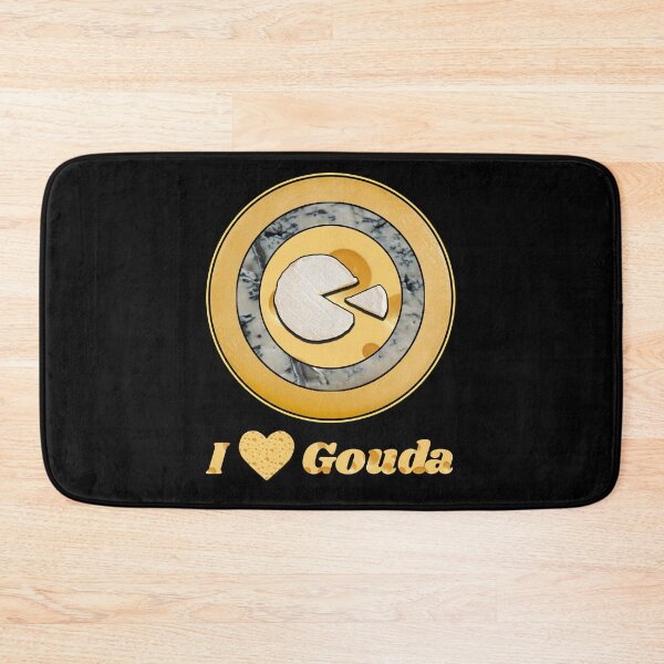 Item preview, I Love Gouda - Cheese Patterns for T-shirts, mugs and other accessories designed and sold by Ridiculam Toga.