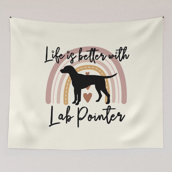 Item preview, Lab Pointer Dog Rainbow Aesthetic Boho designed and sold by rafaeltto.