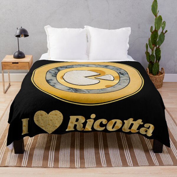 Item preview, I Love Ricotta - Cheese Patterns for T-shirts, mugs and other accessories designed and sold by Ridiculam Toga.