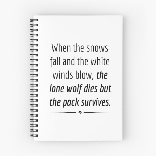Item preview, "When the Lone Wolf dies the pack Survives," - Black on White designed and sold by skxer.