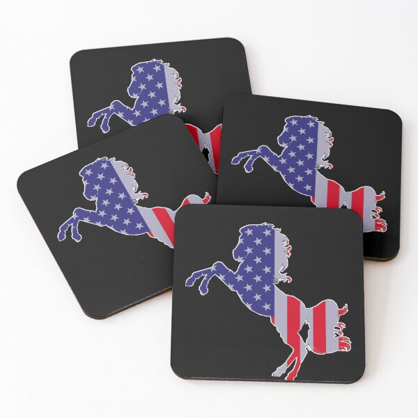 Item preview, Horse , USA flag, stickers  designed and sold by nightspeed.