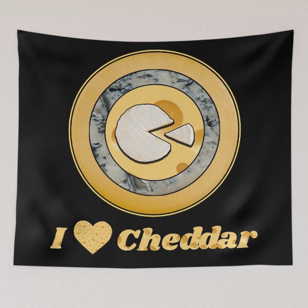 Item preview, I Love Cheddar - Cheese Patterns for T-shirts, mugs and other accessories designed and sold by Ridiculam Toga.