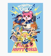 Hello Happy World Photographic Print