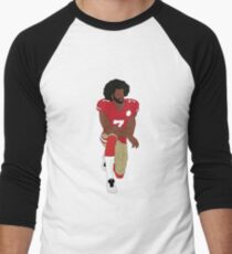 Colin Kaepernick Kneeling Men's Baseball Âľ T-Shirt