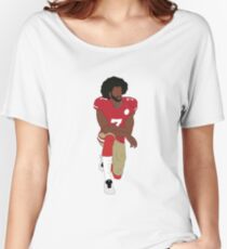 Colin Kaepernick Kneeling Women's Relaxed Fit T-Shirt