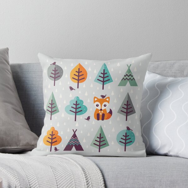 Item preview, Fox in the Forest on Gray designed and sold by Daisy Beatrice.