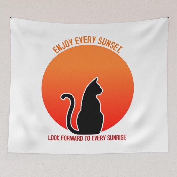 Item preview, Cat And Sunset designed and sold by Yeaha.