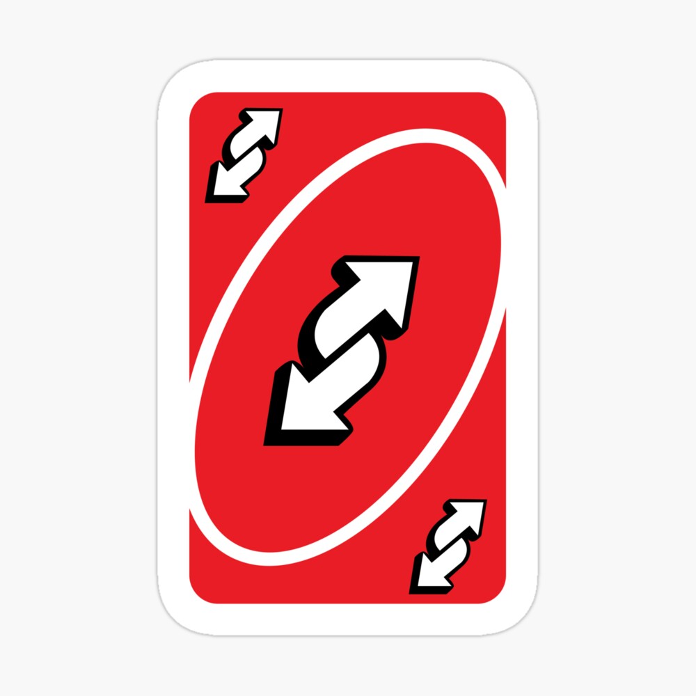 UNO Reverse card - Blue Greeting Card for Sale by crossesdesign