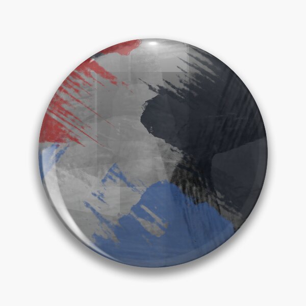 Item preview, Chaos Gray Red Blue Abstract Art Digital Painting designed and sold by Kirovair.