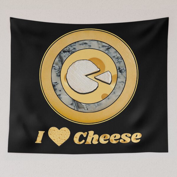 Item preview, I Love Cheese - Cheese Patterns for T-shirts, mugs and other accessories designed and sold by Ridiculam Toga.