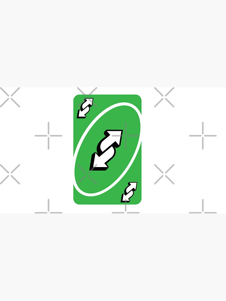 UNO Reverse card - Green Sticker for Sale by crossesdesign