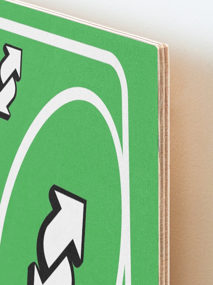 UNO Reverse card - Green Sticker for Sale by crossesdesign