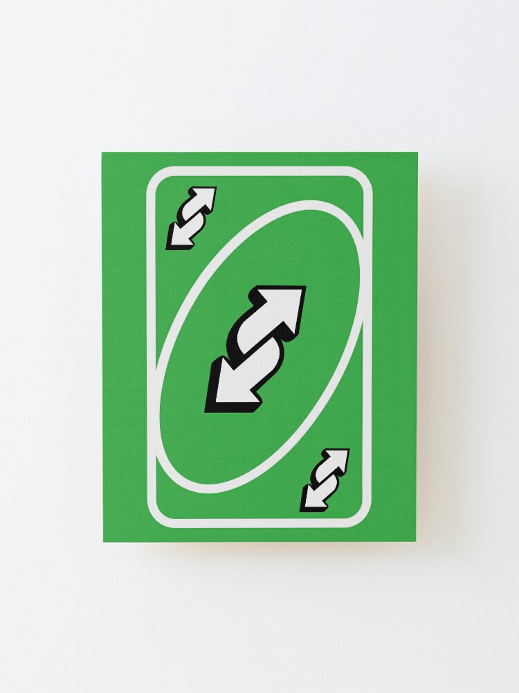 4 Uno Reverse Cards Red, Yellow, Green and Blue Uno reverse cards  Poster  for Sale by Rosemoon2k