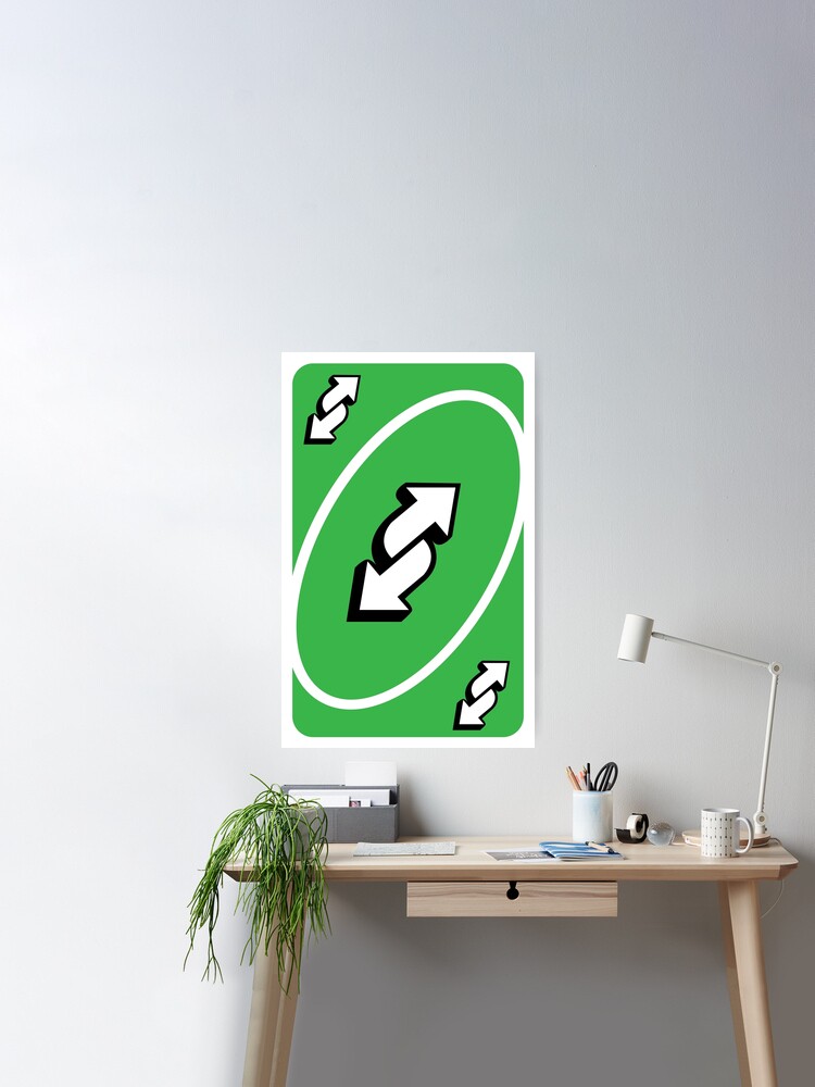 UNO Reverse card - Green Canvas Print for Sale by crossesdesign