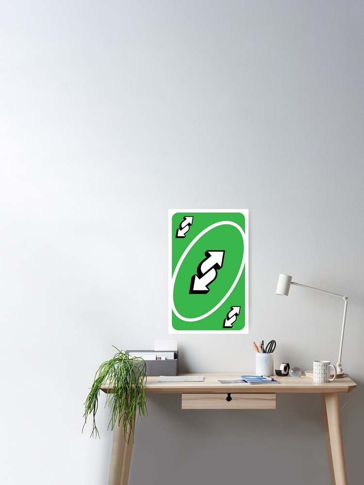 UNO Reverse card - Green Sticker for Sale by crossesdesign