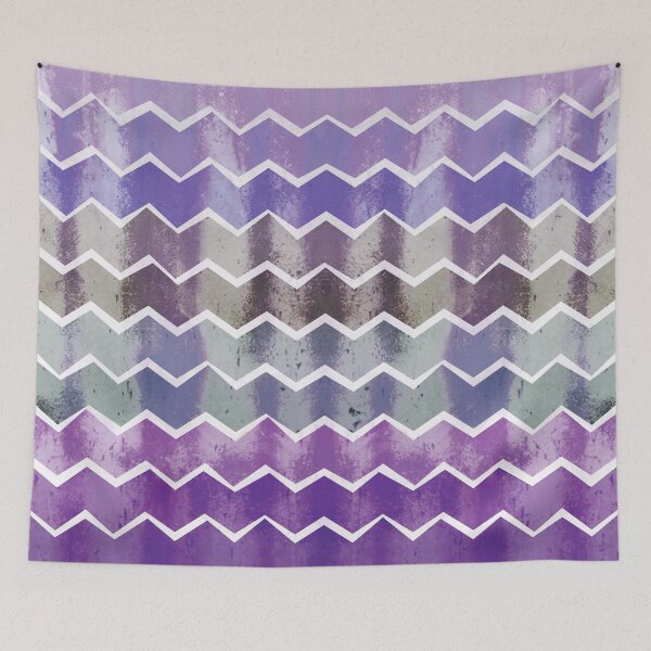 Item preview, Chevron Stripes Pattern in Stormy Purples designed and sold by Daisy Beatrice.