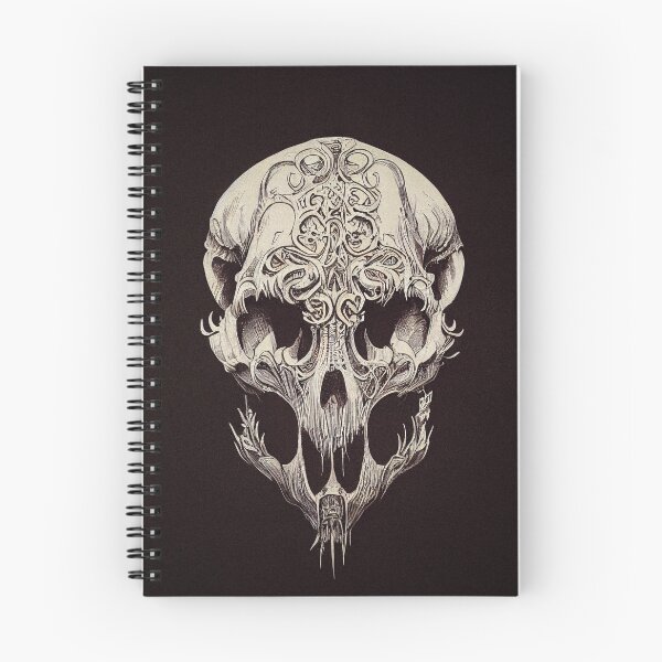 Item preview, Book of Skulls: Illustration #618: Gothic Halloween Decorated Anthropomorphic Skull. Antique Lithograph designed and sold by Åveline Dvorak.